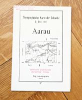 Topografische Karte Aarau 1931