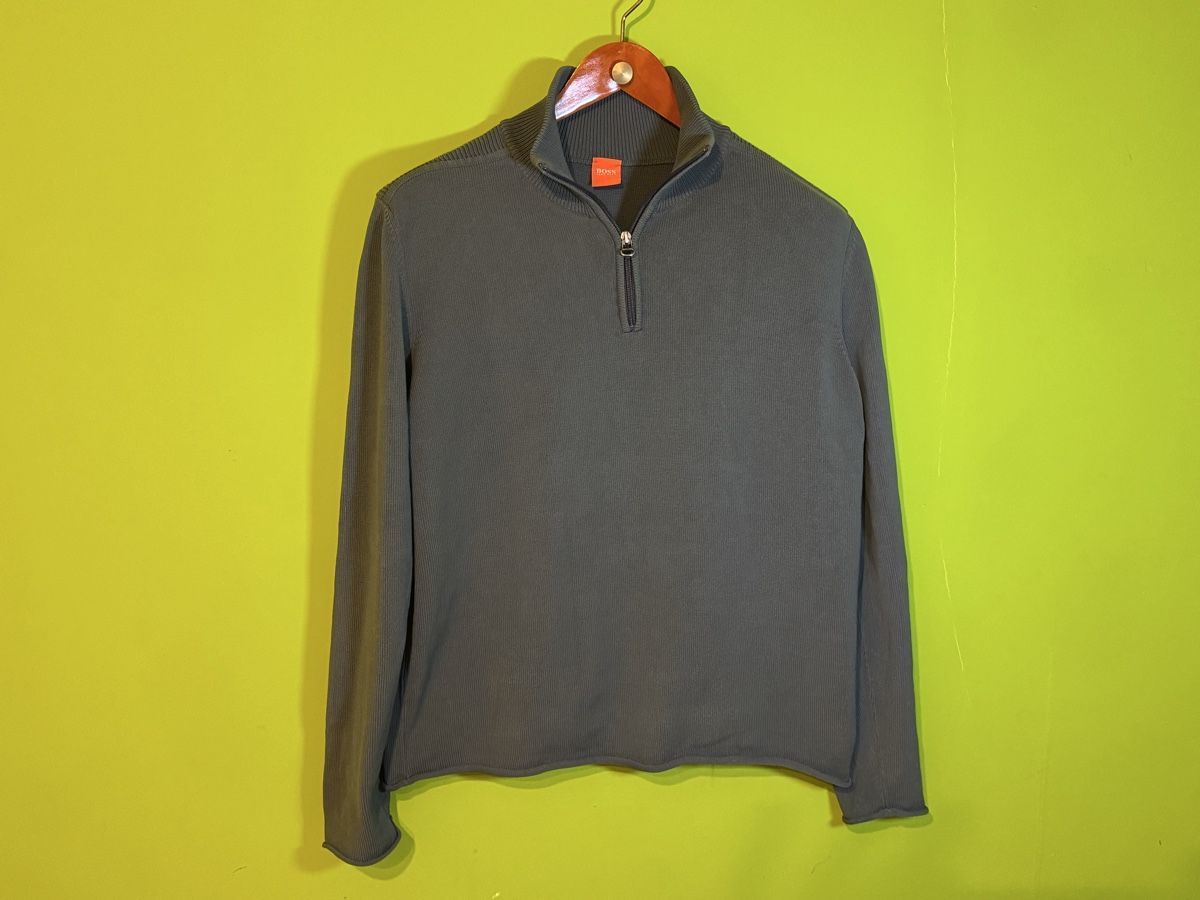 Hugo Boss Pullover & Sweatshirts: Herrenpullover BOSS Olive grün  XXL – Gebraucht aus Basel von Bwolfels