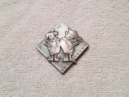 Plakette Fasnacht Basel 1997 Silber