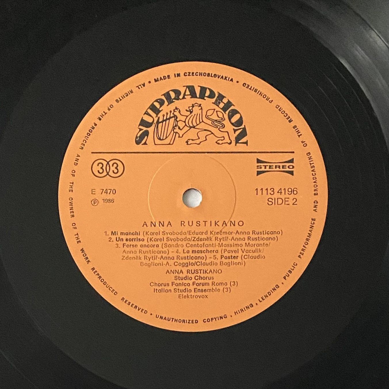 Dischi in vinile: Anna Rustikano (Czechoslovakia Release!!!) – Usato da Flums venduto da Empe1 3