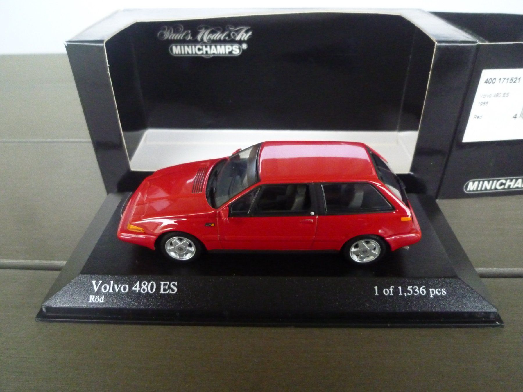 Volvo Modellini d'auto: Volvo 480 ES (1985) – Nuovo e nell'imballaggio originale da Flawil venduto da Imperiosud 1