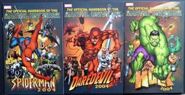 DAREDEVIL SPIDER-MAN HULK OFFICIAL HANDBOOK MARVEL 2004