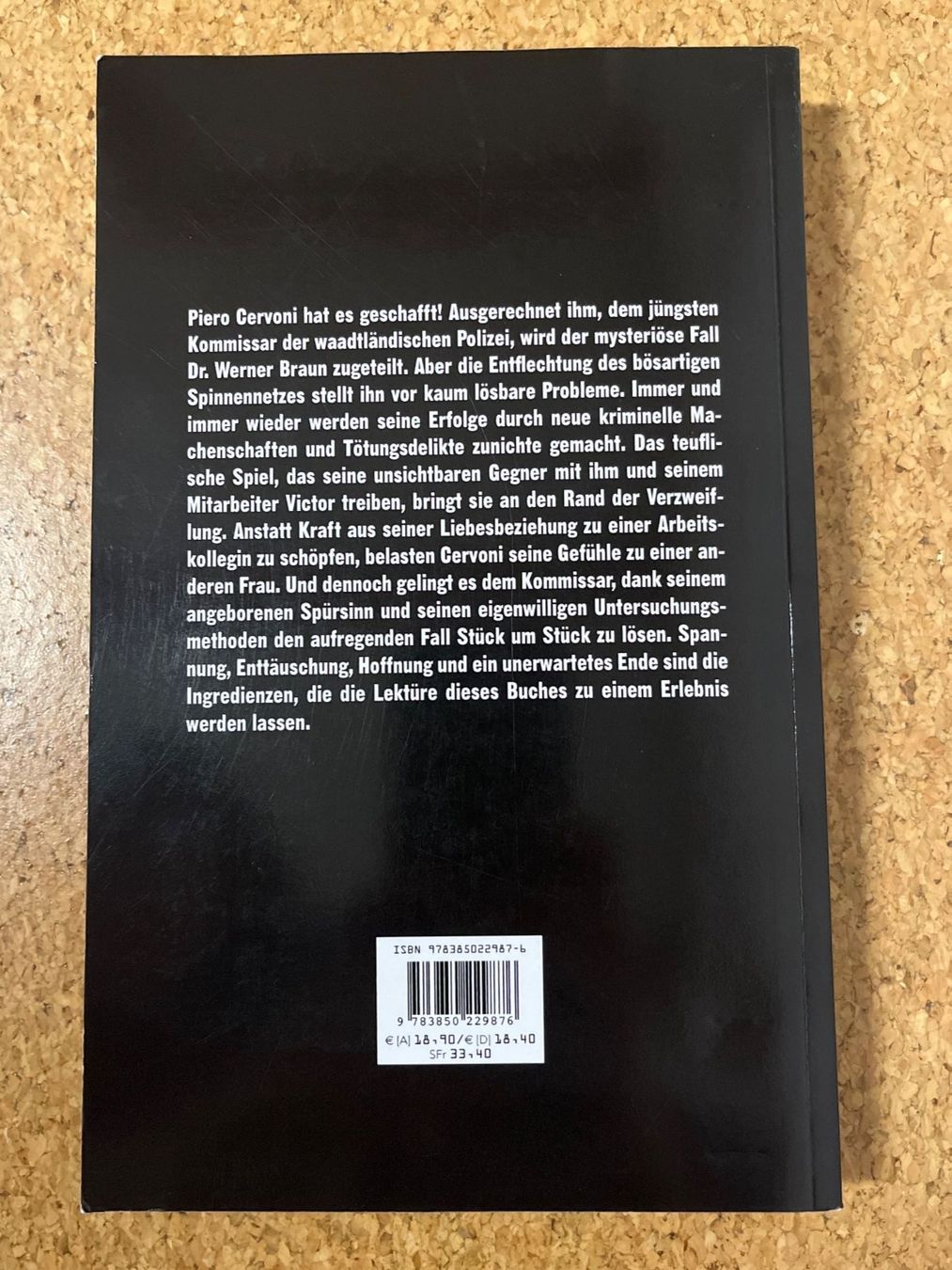 Libri: Buch "Kommissar Cervoni & der Fall Dr. Werner Braun", Maurer – Usato da Grosswangen venduto da Vita500 1