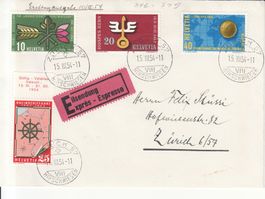 SBK 316 - 319 FDC Zürich Hirschwiesen