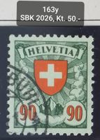 MA134) 163y, Wappenmuster Kreiden Papier Kt. 50.-
