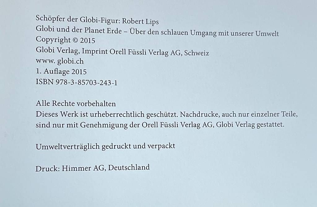 Libri: Globi und der Planet Erde – Usato da Schwellbrunn venduto da N_adine-92 2