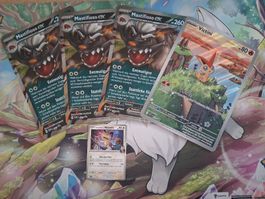POKEMON Gross Karten 4 Stück