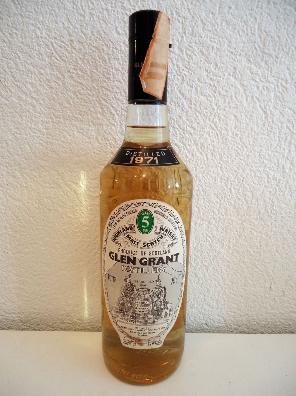 Glen Grant Spirituosen: Glen Grant Whisky Distilled 1971 – Neu und originalverpackt aus Elsau von Rumsammler