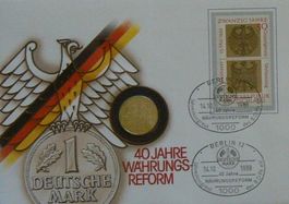 Numisbrief 40 Jahre Währungsreform Münze
