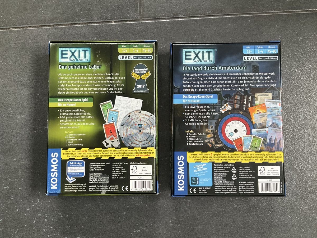 Jeux: Exit Spiele – D'occasion à Goldswil par cin_m8xy 1