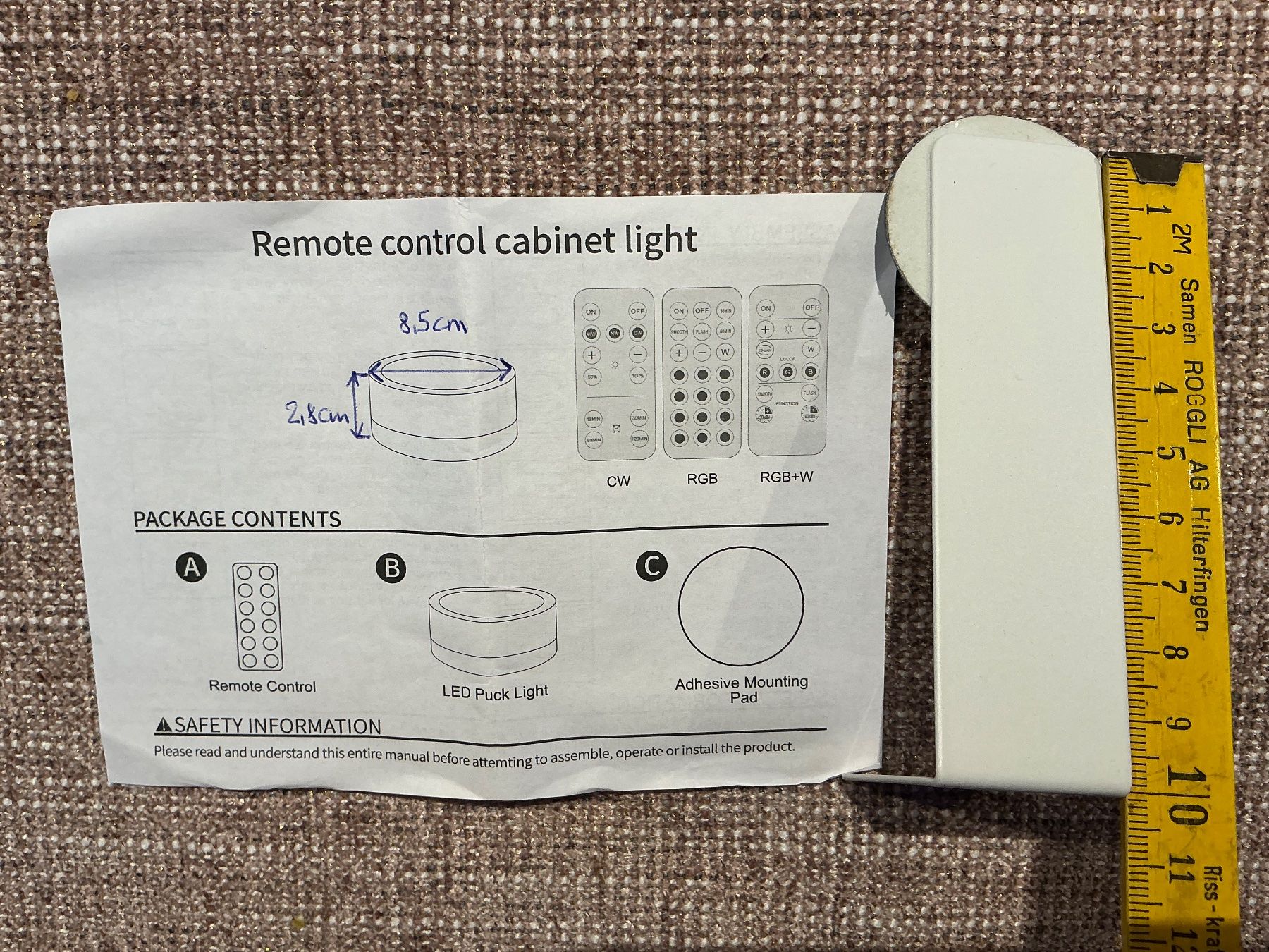 Lampade: 6 LED Puck Lights für Schränke oder Bilder – Nuovo (secondo la descrizione) da Cormondrèche venduto da fra_gn5t 4