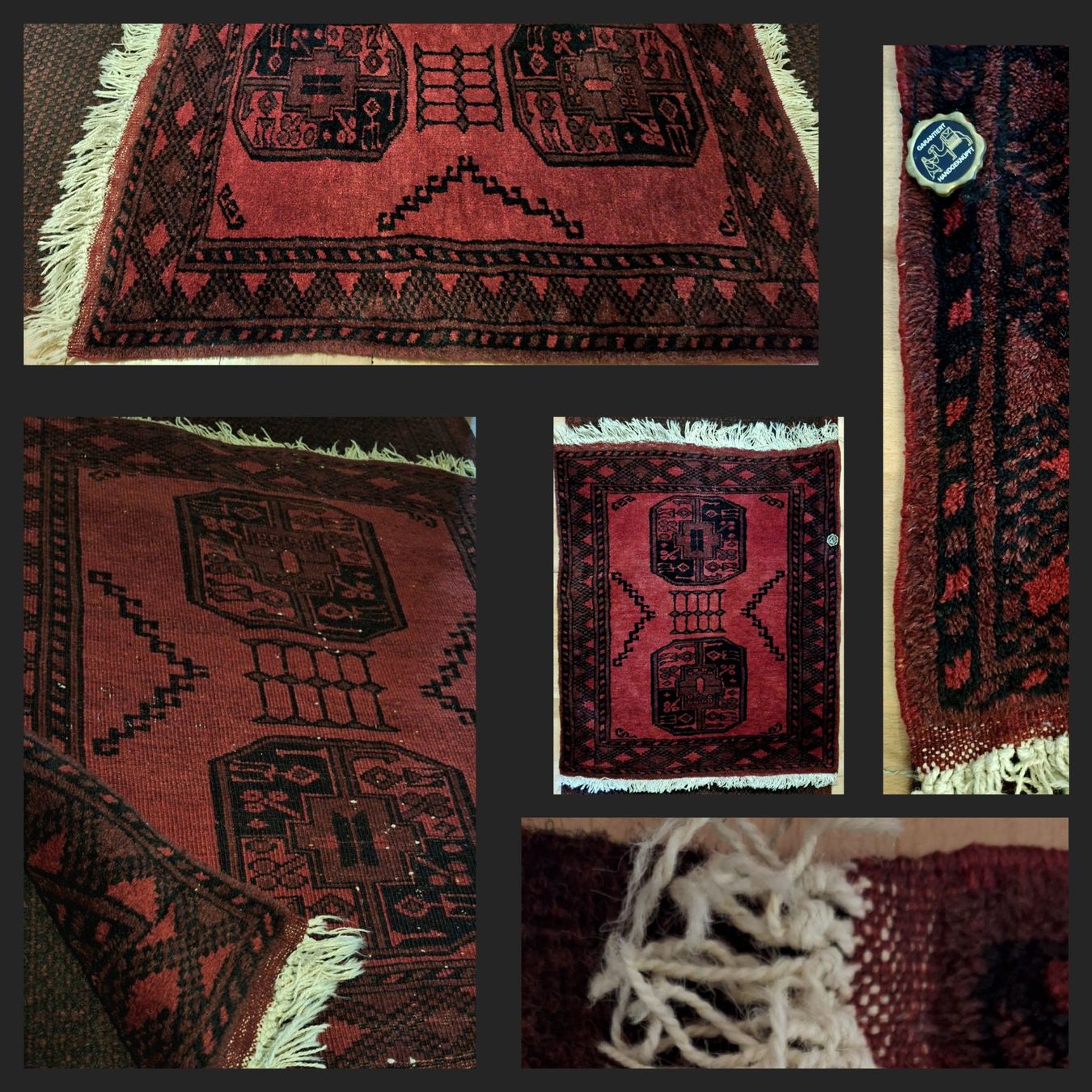 Tappeti: 83x97.5 dunkelroter Afghan Teppich – Usato da Emmenbrücke venduto da abu_9mj8 2