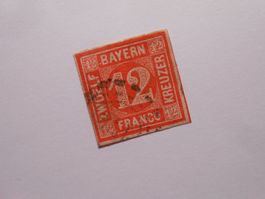 BAY  Mi 6  12Kr  Bayern  1850  Mi 180 €