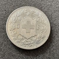 5 Franken Silber Kopf 1907