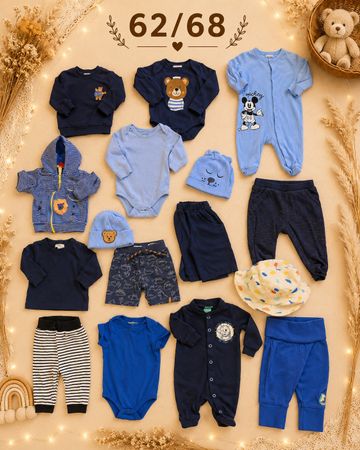 Babykleidung Set 62/68 Jungen blau top Zustand