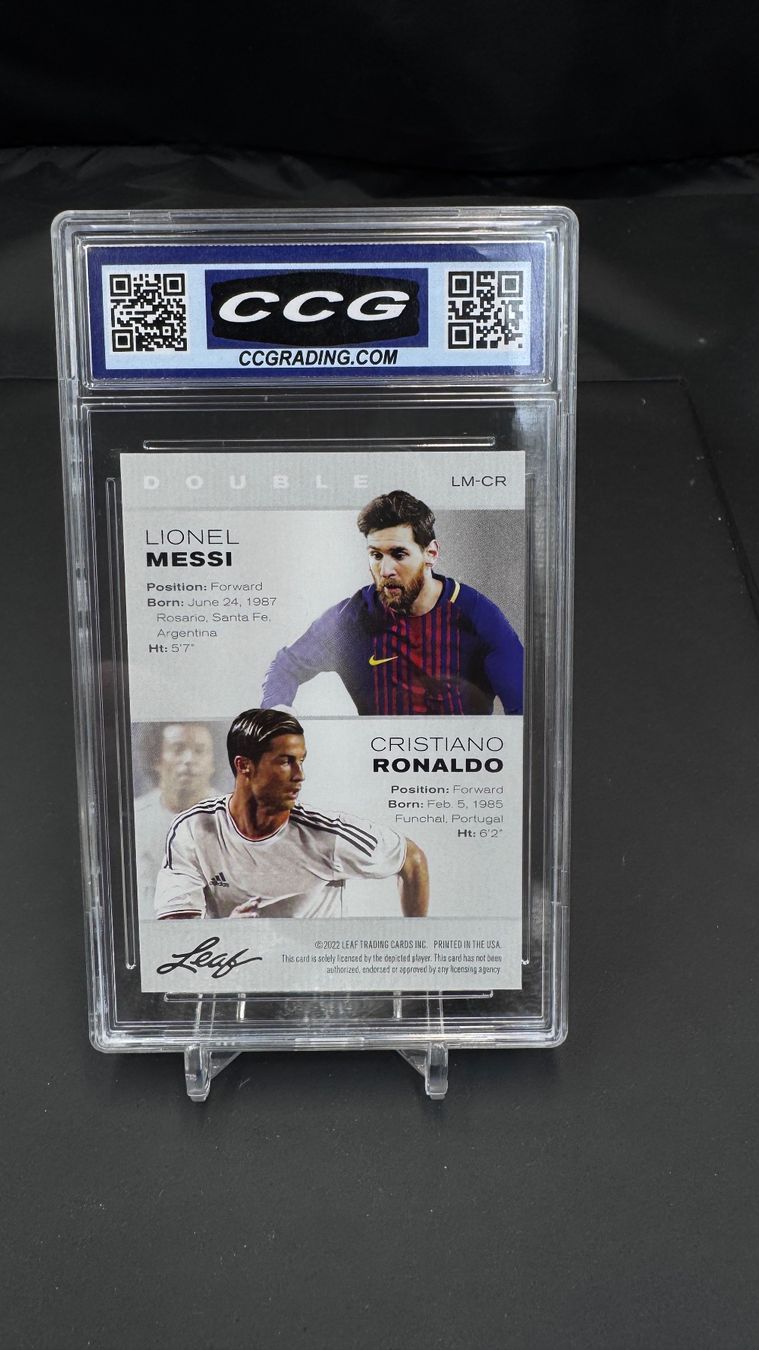 Carte collezionabili: Messi Ronaldo 2022 Leaf Legends Double CCG 10 Gem Mint GOAT – Nuovo (secondo la descrizione) da Jegenstorf venduto da plataOplomo 2
