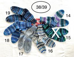 handgestrickte Wollsocken, 38/39