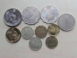 Hong Kong circulating coins,delivery mi Sep