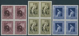 FL - 1952 - Gemälde III - Viererblock - postfrisch **