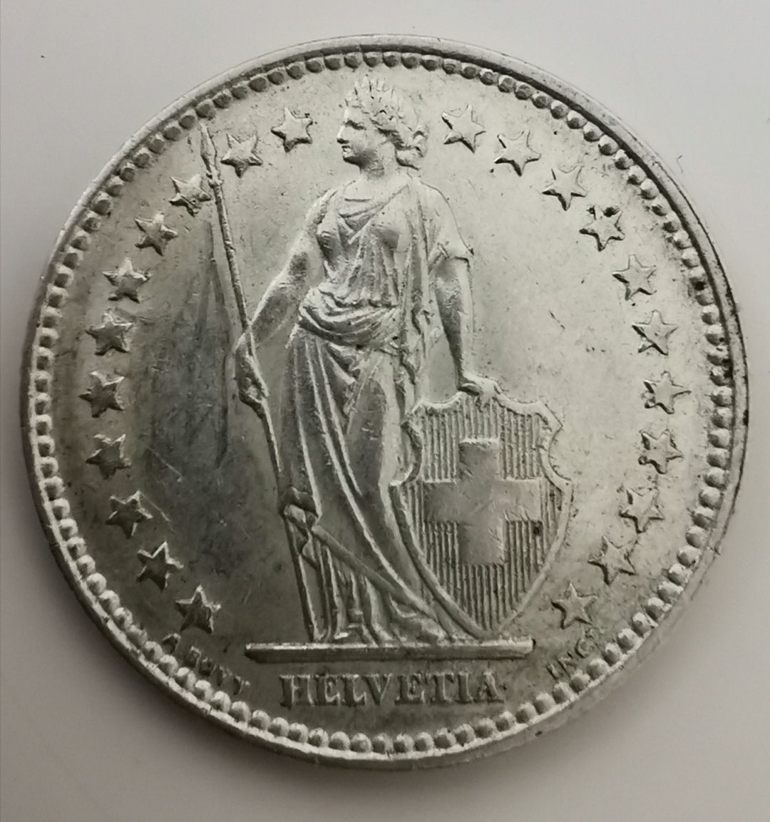 Tutti le monete: 2 Franken 1939 Silber – Usato da Zürich venduto da turbopuz 1