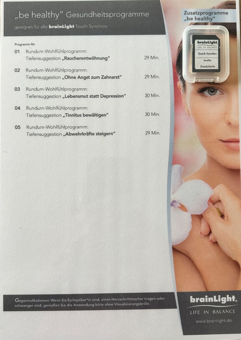 Attrezzature mediche: brainLight Touch Synchro – Entspannungssystem – Usato da Schmitten FR venduto da Tibeter7 3