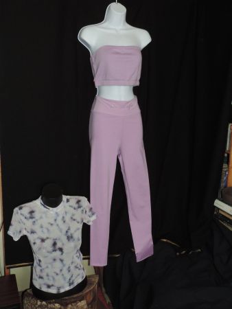 ensemble sport rose lila