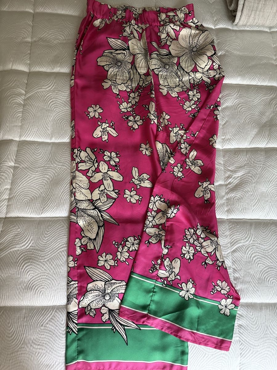Pantaloni: PAROSH Silk Floral Pants, Size S  – Usato da Zürich venduto da ifi_zp8b