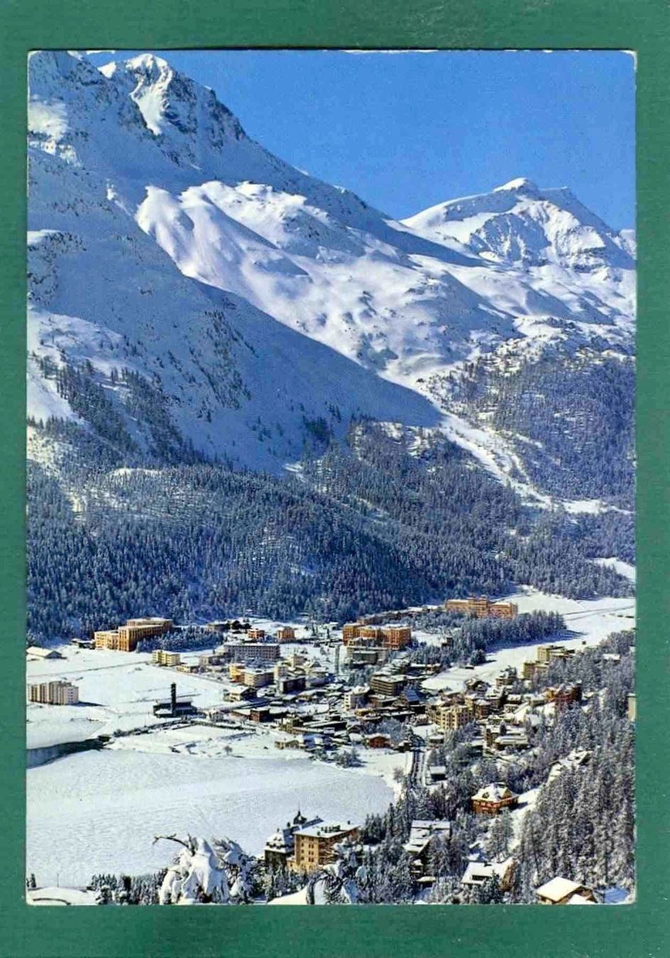 Cartoline postali: St. Moritz Bad, 1970, gelaufen, Grossformat – Usato da Sargans venduto da Hausi1951