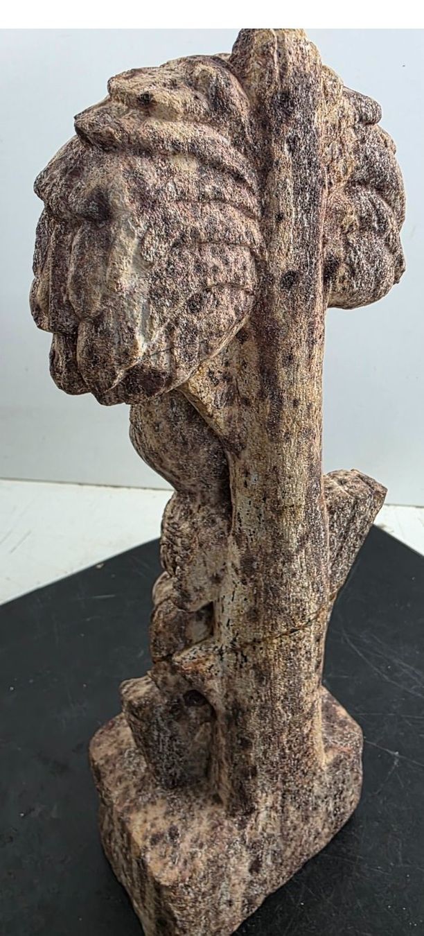 Statuette: Steinfigur Apsara – handgeschnitzte Tempeltänzerin – Usato da Flums venduto da Flumsantik 3