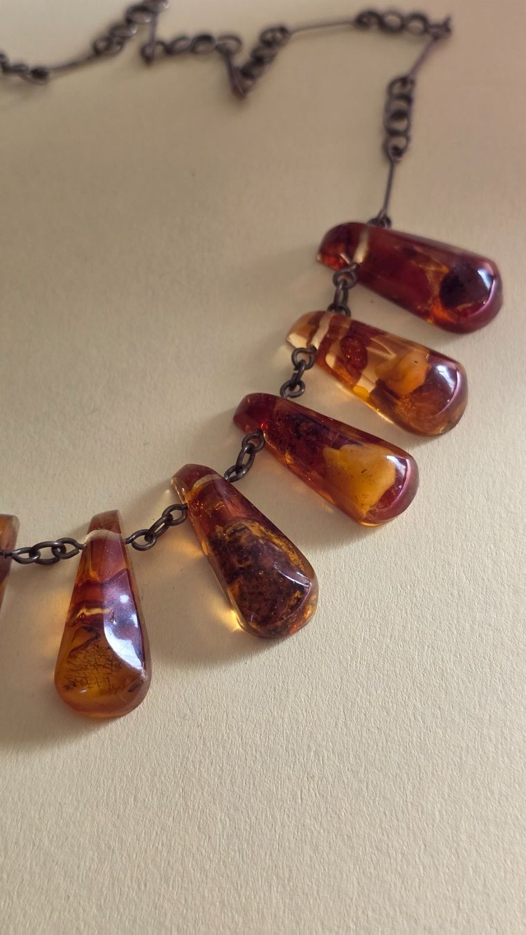 Catenine: Bernstein Kette und Armband – Usato da Wittenbach venduto da rose_rosi 7