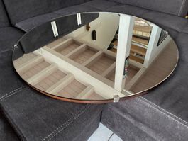 Grand Miroir Mural Rond Vintage