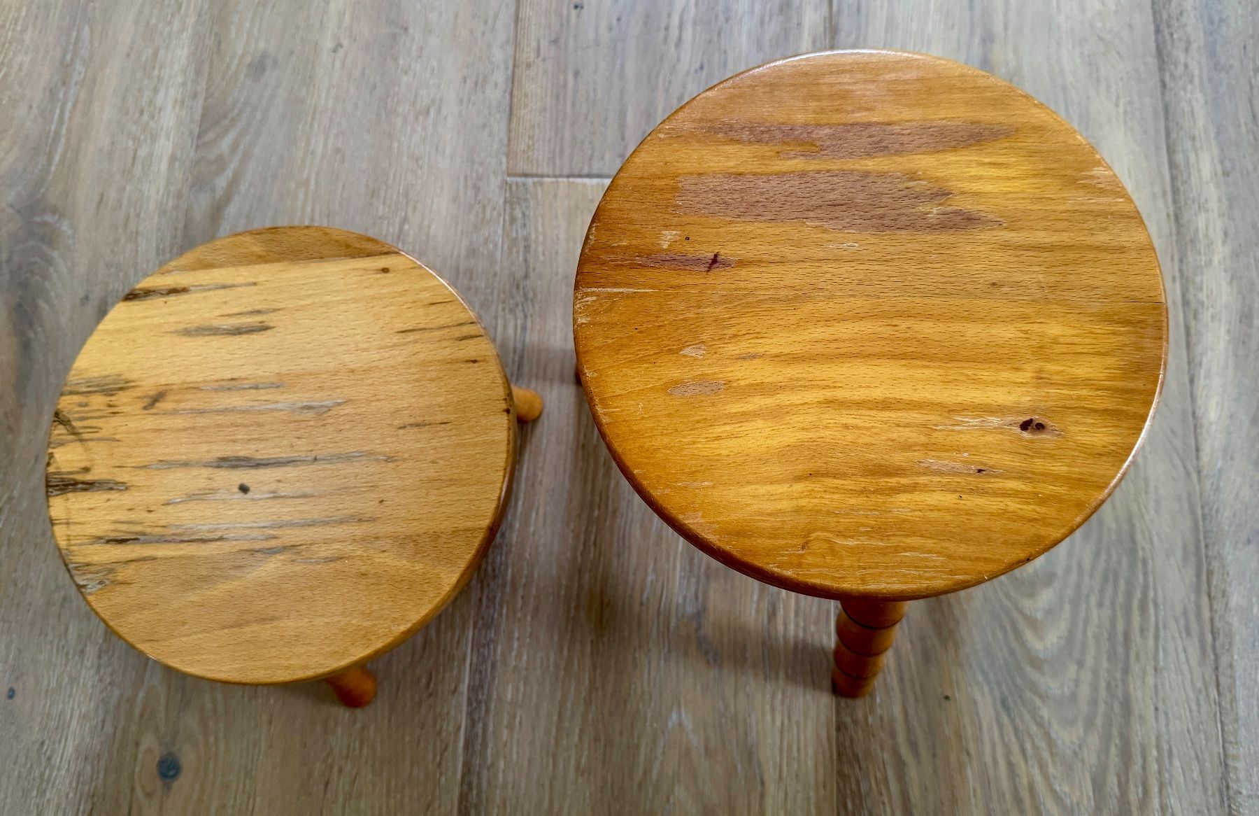 2 Vintage Pflanzenhocker Blumenhocker Rattan Bambus Hockerli (Gebraucht) in  Rothrist fr CHF 37  mit Lieferung auf Ricardo kaufen