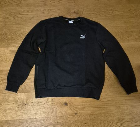 Puma Sweatshirt schwarz mit Logo-Druck guter Zustand Gr. L