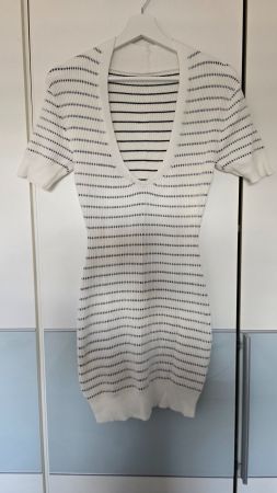 ​😍 Rippstrick-Kleid gestreift - M - Y2K / Clean Girl
