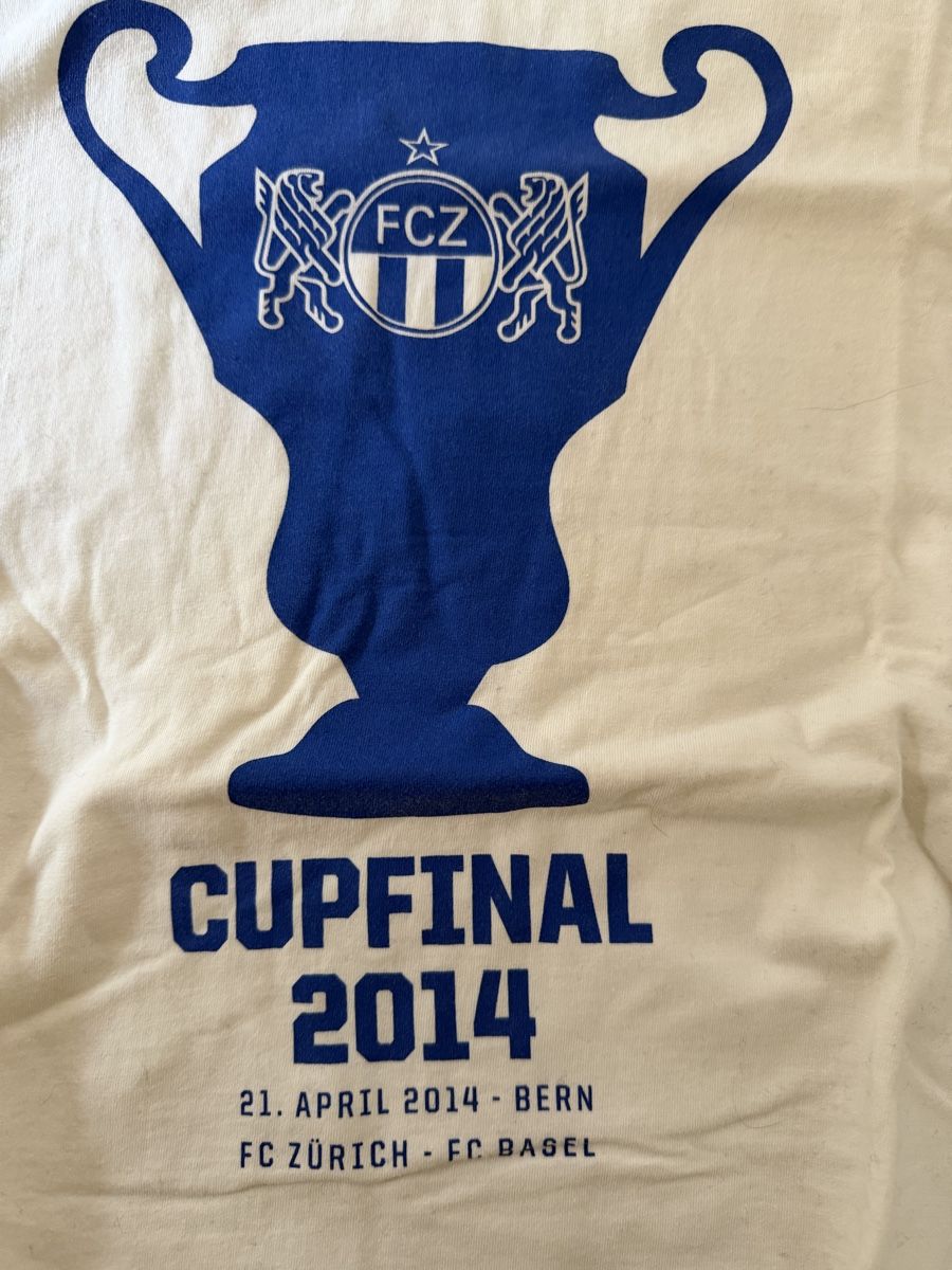 FCZ T-shirt: FCZ Cupfinal 2014 T-Shirt Grösse M – Usato da Watt venduto da SwissBlueLine 1