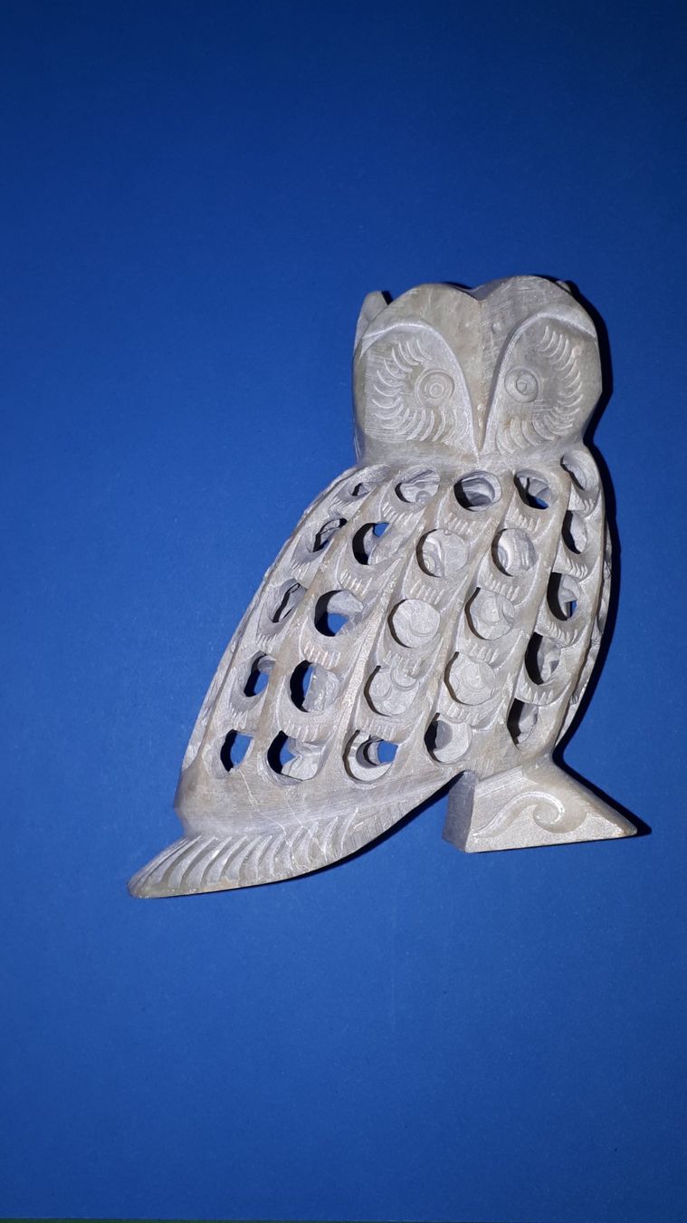 Statuette: Dekorative Stein Eule – Usato da Plagne venduto da Reticulum01