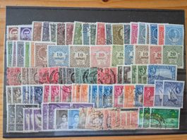 Briefmarken weltweit auf STeckkarte A5 Zustand gemäss Bild