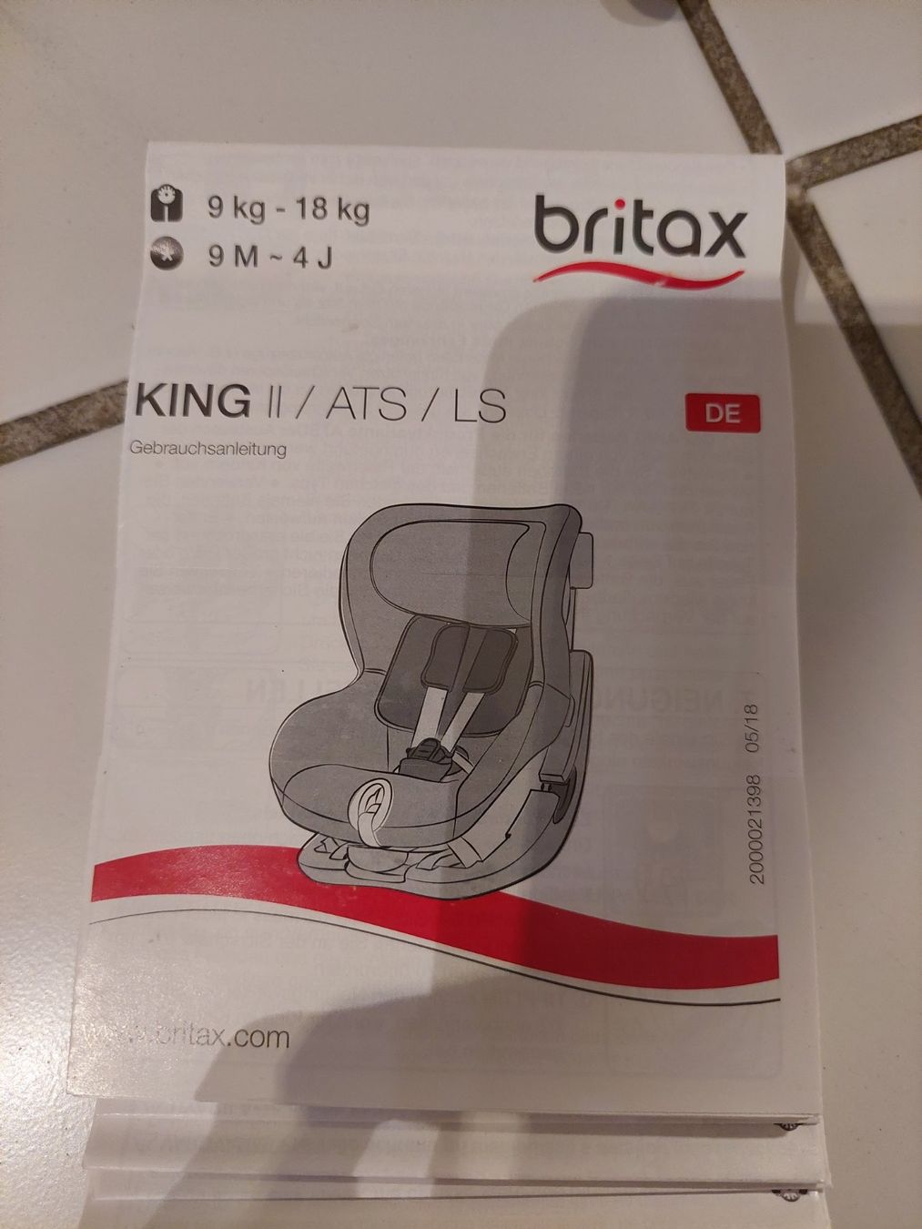 Britax Römer Auto-Kindersitze: Britax King 2 ATS LS Kindersitz 9-18kg – Gebraucht aus Windlach von lanuj 2