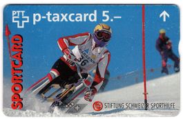 Snowbike, Sportcard - seltene FullFace Firmen Taxcard