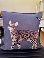 Iosis Paris "Bengal Carbon" coussin décoratif 45 x 45 cm