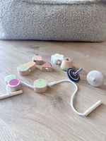 Holzspielzeug Schnurspiel Früchte Gemüse Kinder Holz