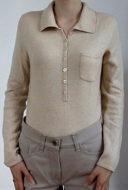 Maglioni & Felpe: Hellbraun, beiger Kaschmirund Seide Pullover – Usato da Luzern venduto da Simona15 2