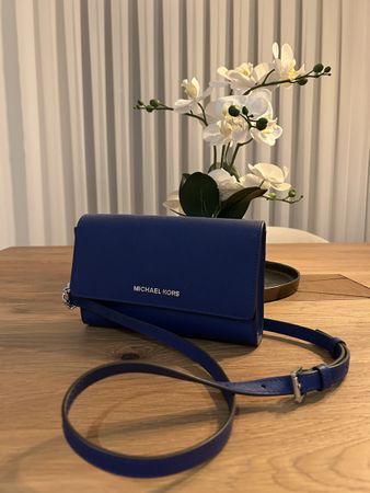 Michael Kors Umhängetasche / Crossbody BLAU – wie neu!