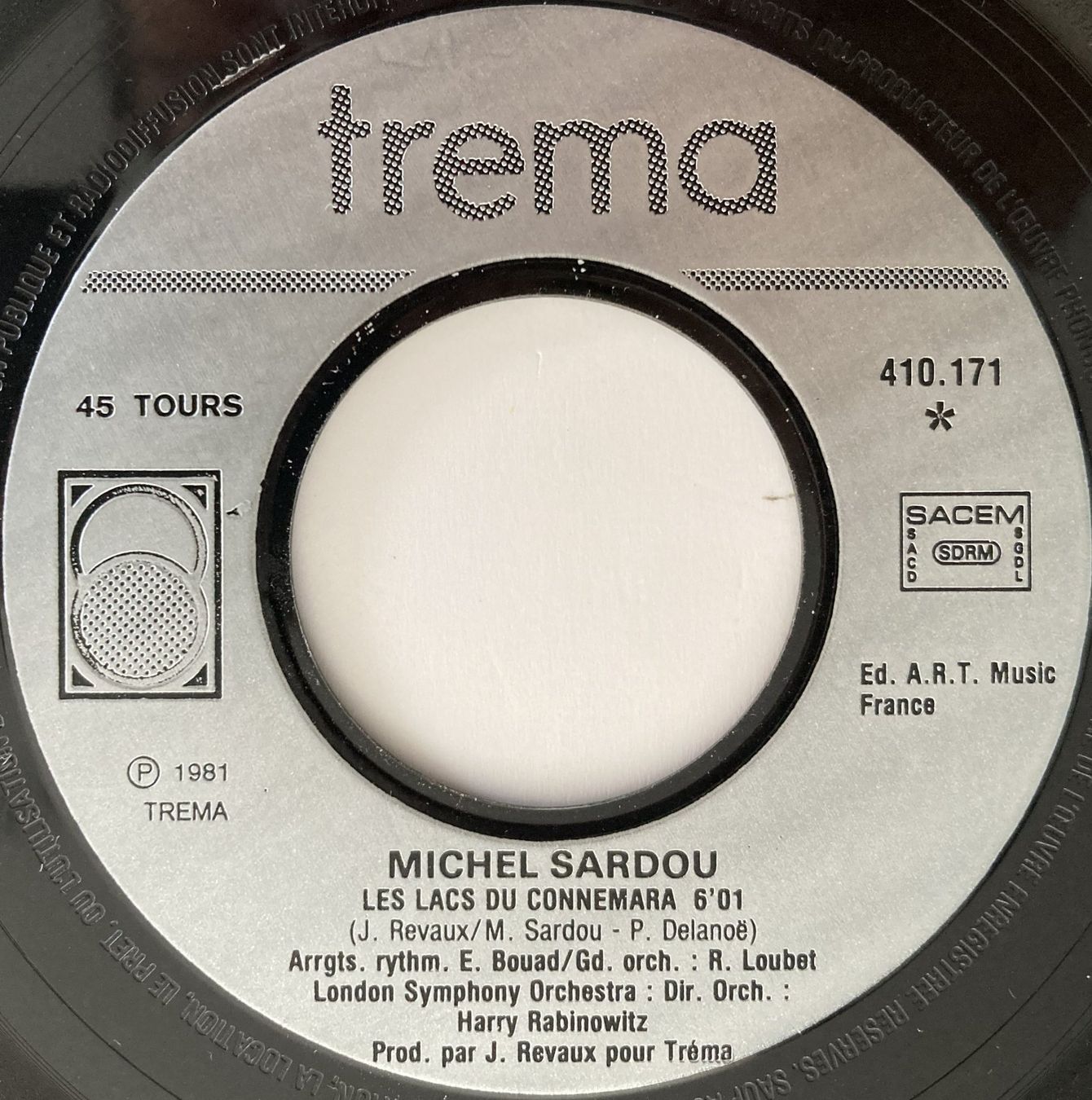 Dischi in vinile: MICHEL SARDOU - LES LACS DU CONNEMARA – Usato da Bottens venduto da hotter-than-hell 2