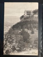 CH 1910 AK Salève Château de Monnetier Bahnpost 1a gelaufen