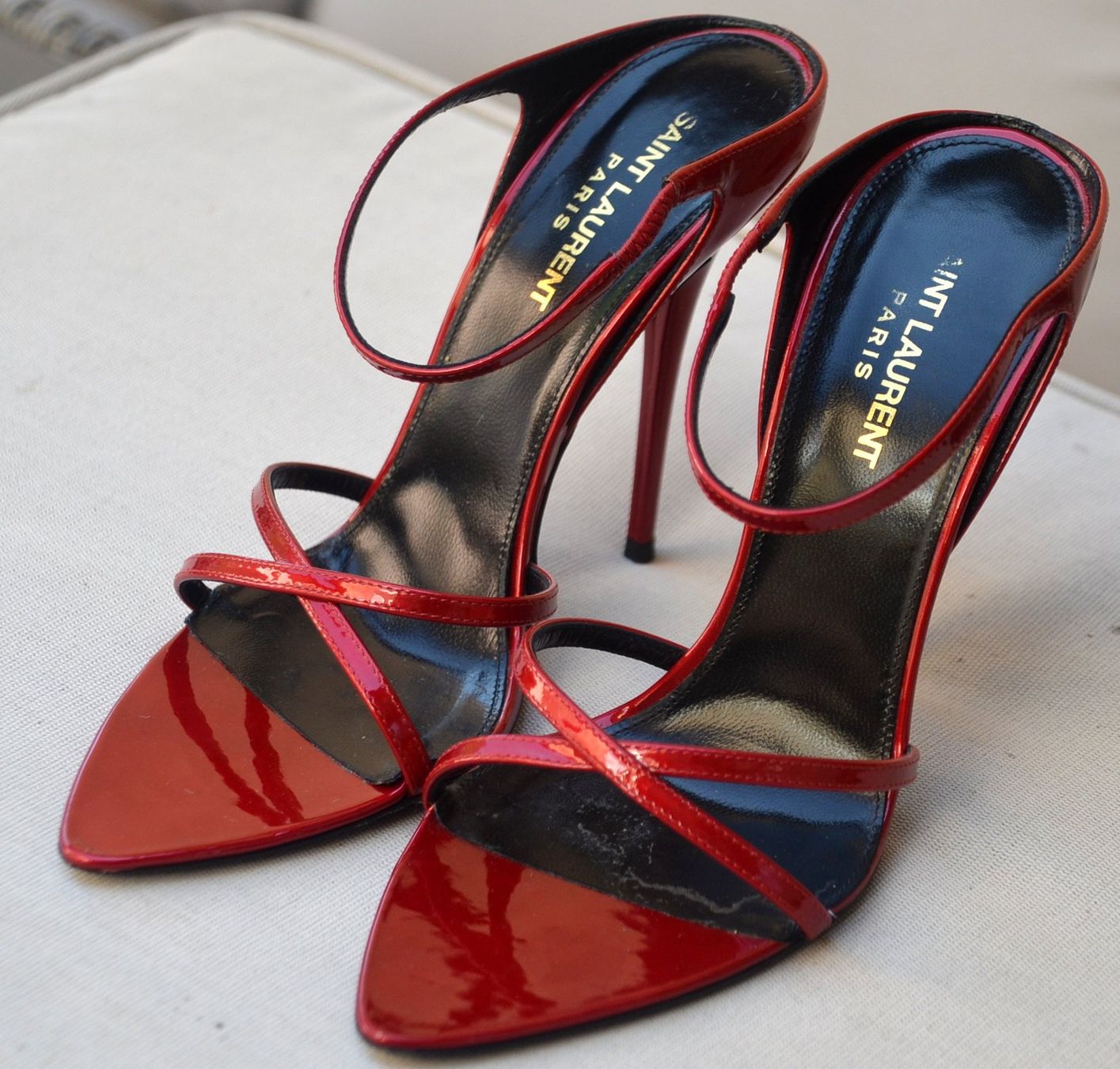 Saint Laurent Damenschuhe: Saint Laurent Sandalen / sandales .38 – Gebraucht aus Collonges von arashee