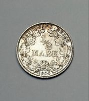Pièce 1/2 Mark Deutsches Reich 1906 Argent Bon état