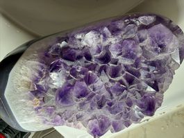 Grosse Amethyst Geode Mineral Fossil Kuriosität