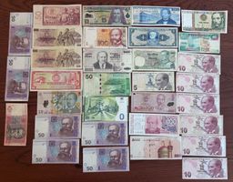 Banknoten Konvolut international gebraucht diverse Länder
