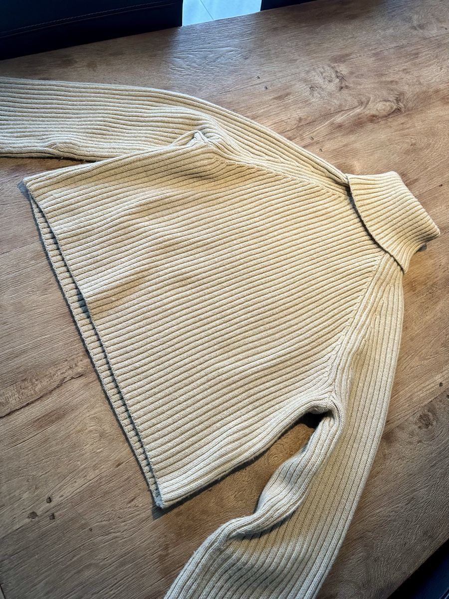 H&M Maglioni & Felpe: H&M Damen Rollkragenpullover beige Gr. S gestreift – Usato da Dänikon ZH venduto da Annikaberg 4